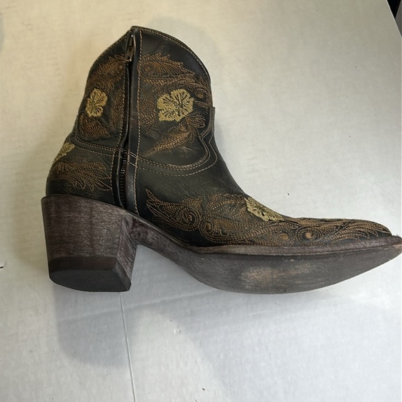 OLD GRINGO 326 LAUREL RUSTIC BEIGE COLOR DARK BROWN OLD SOLES SZ 8B - Picture 6 of 16